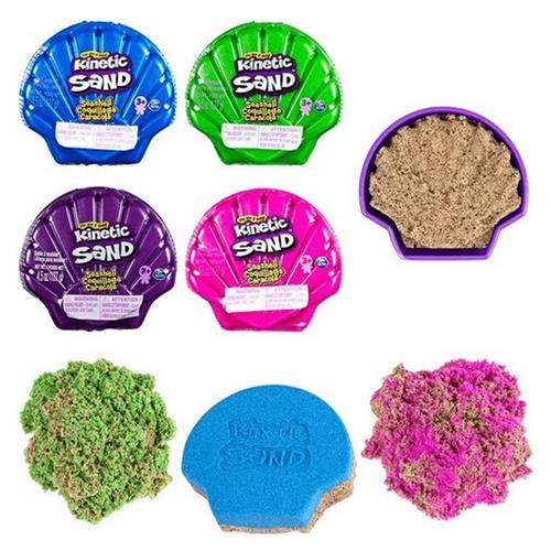 Kinetic Sand Seashell Green 4.5 oz Container, NEW
