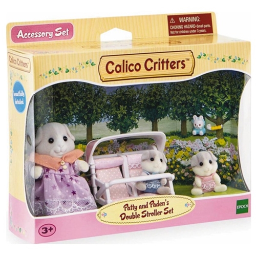 Calico Critters Patty Paden's Double Stroller Set – Toy Town